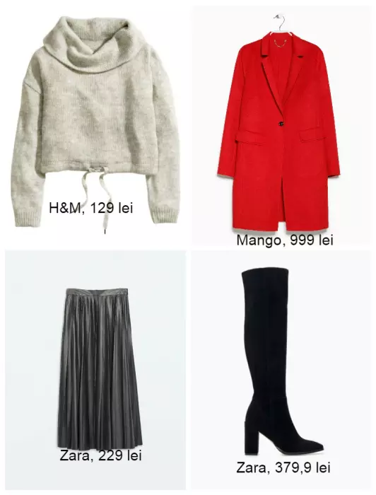 Fusta midi de piele