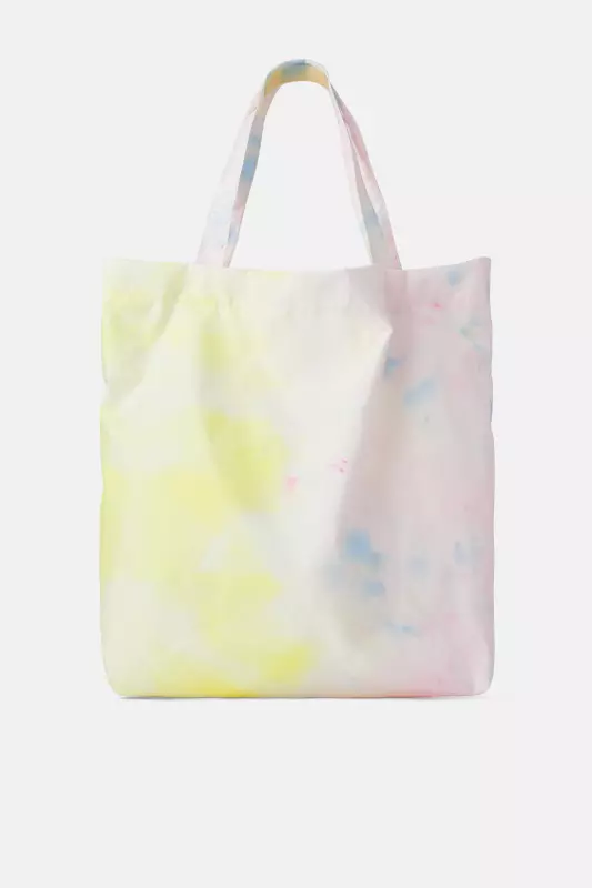 GEANTĂ SHOPPER TIE DYE DIN MATERIALE RECICLATE, ZARA, 59,90 lei