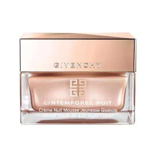 Cremă de noapte pentru fermitate, Givenchy, L' Intemporel Global Youth All-Soft Night Cream, 685 lei, disponibilă Sephora