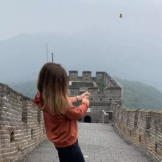 Simona Halep la Marele Zid Chinezesc