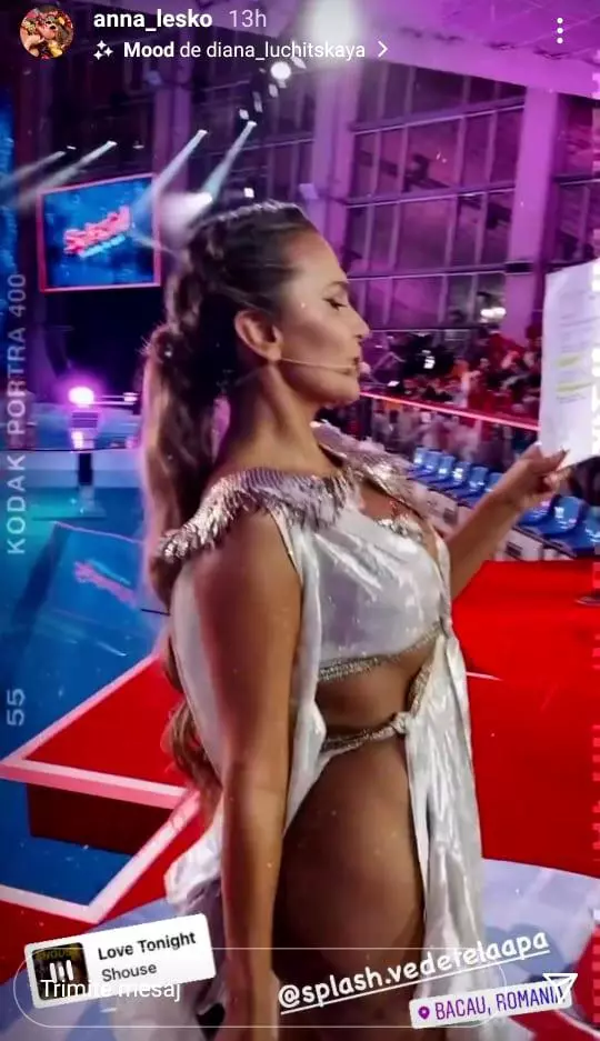 Anna Lesko, apariție șocantă la filmările pentru Splash! Vedete la apă (1)