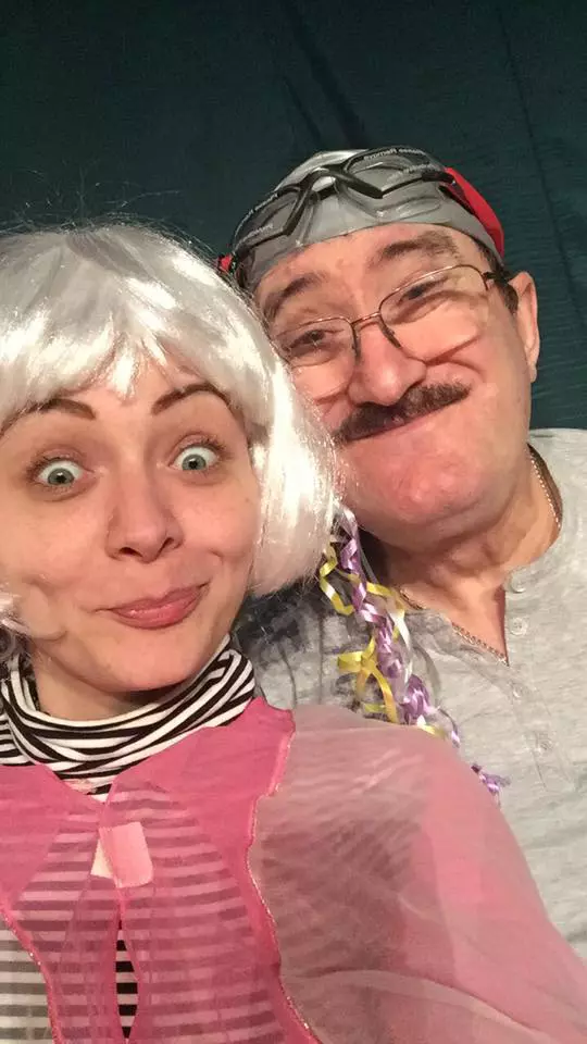 Cornel Palade si fiica lui