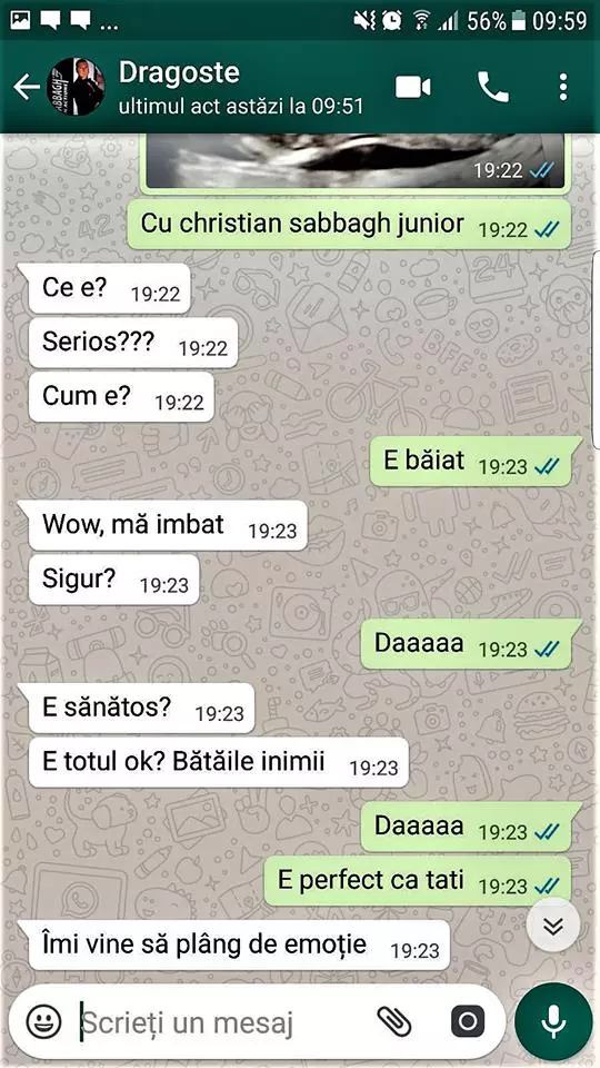 Christian Sabbagh va deveni din nou tată