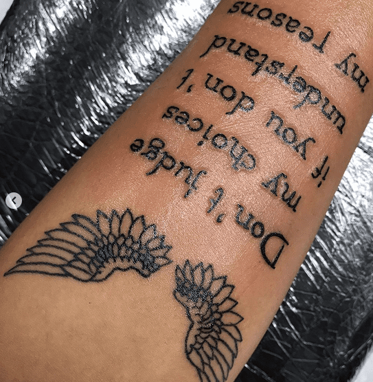 Adelina Pestritu tatuaj