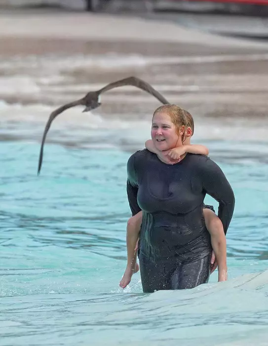 Amy Schumer And Family Unwind On The Beach - St Barts