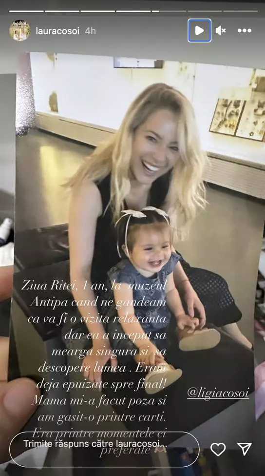 Laura Cosoi fotografie acasă mama