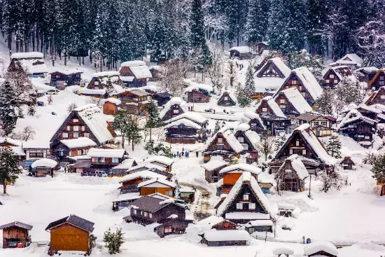 Shirakawago Village, Japonia