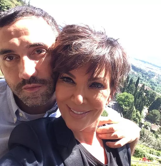 Kris Jenner si Riccardo Tisci la Florenta