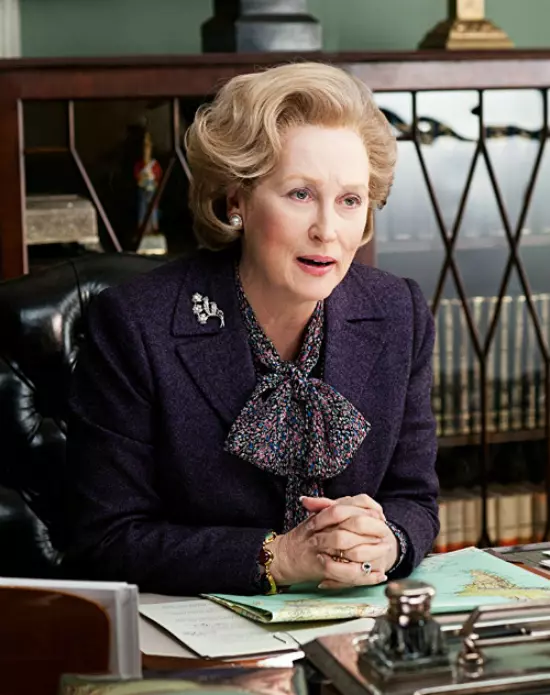 Margaret Thatcher (Meryl Streep) în filmul `The Iron Lady` din 2011