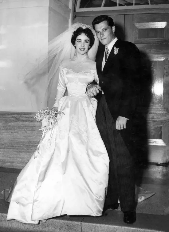 Liz Taylor si Conrad Nicholson Hilton Jr, primul sot