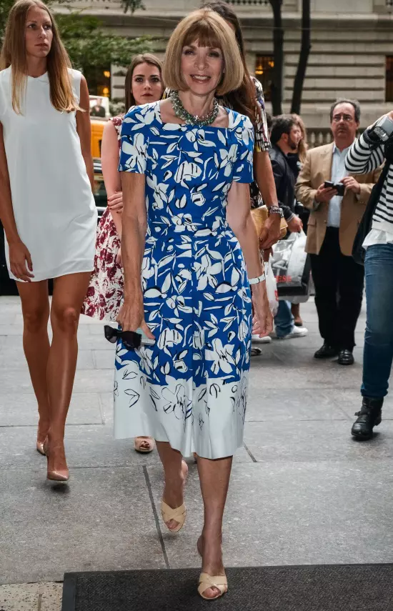Anna Wintour la show-ul Oscar de la Renta