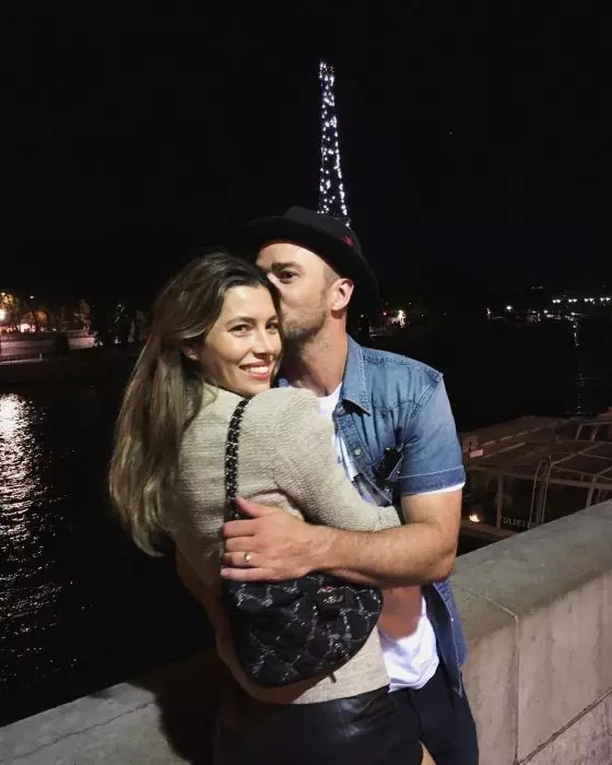 Jessica Biel si Justin TimBerlake Instagram