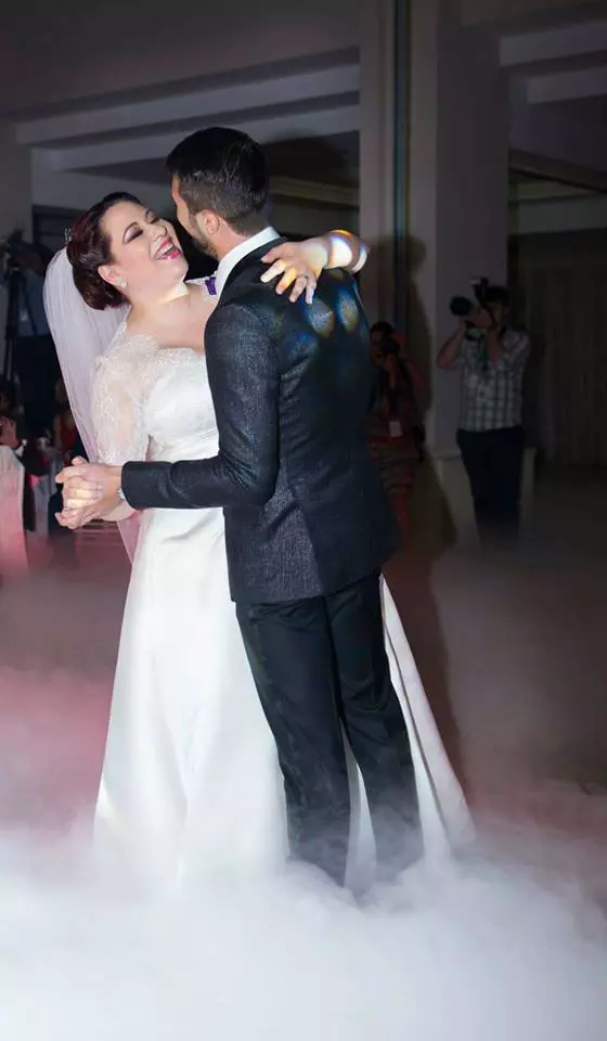 Oana Roman si Marius Elisei la nunta