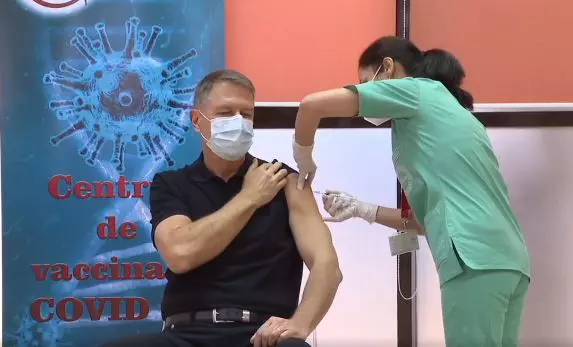 Klaus Iohannis s-a vaccinat anti-covid