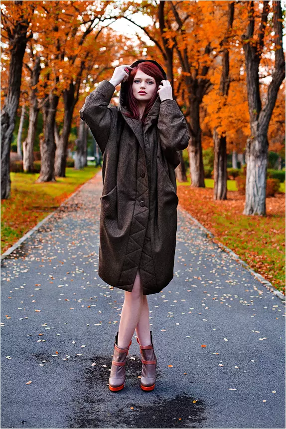 Fancy, toamna-iarna, palton cu gluga