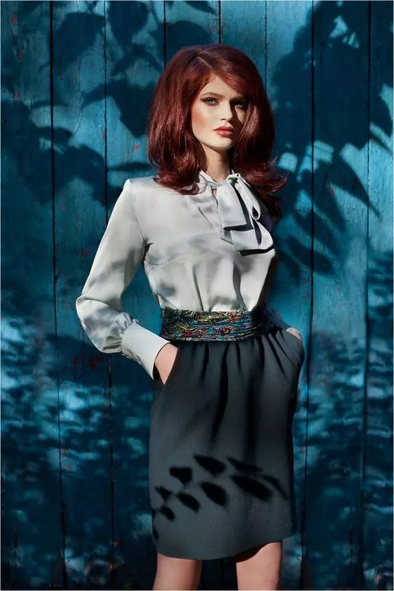 Fancy, colectie toamna-iarna, rochie doua culori