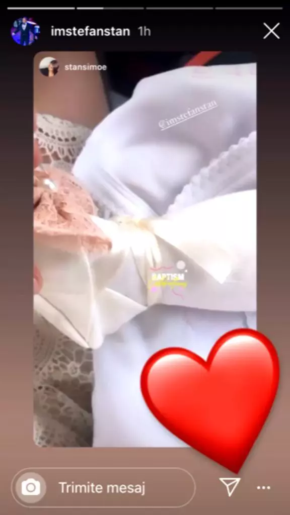 Ștefan Stan și soția lui și-au botezat fetița. Primele imagini de la eveniment