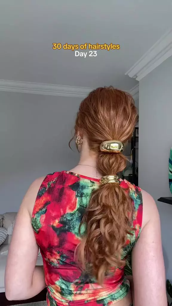 Elastice de păr metalice tip cuff aurii