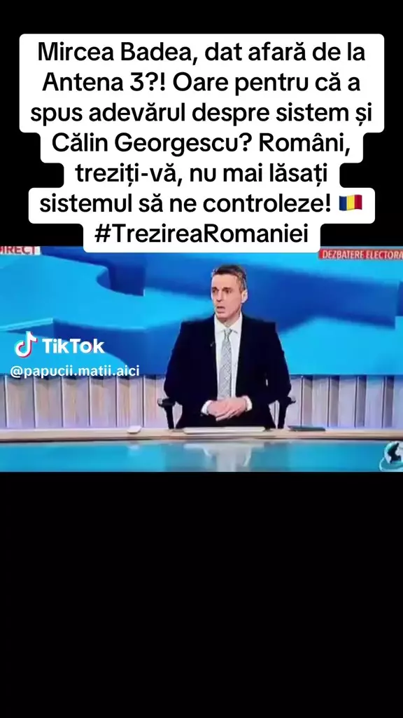 Zvon Mircea Badea dat afară de la Antena 3