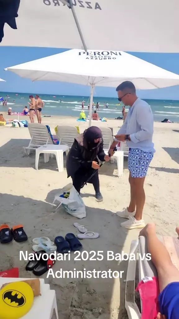 Un bărbat a fost fugărit și bătut cu bastonul de o femeie de 50 de ani, pe plajă la Mamaia Nord (11)