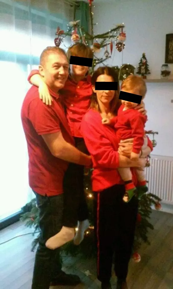 Cristian Gheorghiță și familia sa