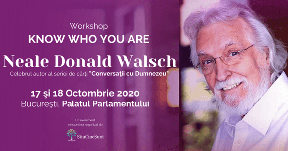 Neale Donald Walsch vine în România în 2020
