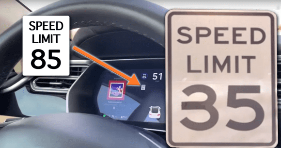 Tesla Autopilot, „păcălit” de o bucată de adeziv să meargă cu 136 km/h (VIDEO)