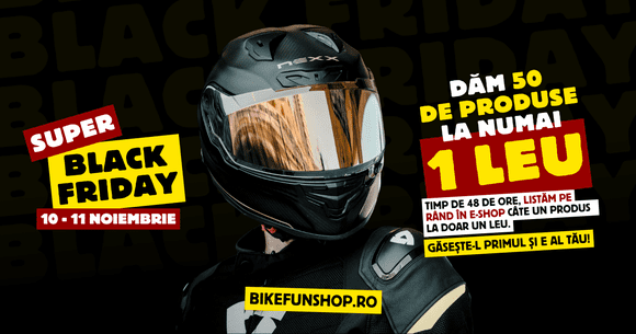 (P) BLACK FRIDAY - Brandul Bikefunshop pune la bătaie 50 de produse la DOAR 1 LEU!