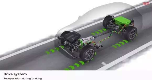 Cum funcționează sistemul hibrid de pe noul Audi Q7 e-tron