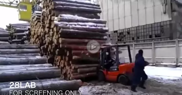 Iată cum să nu muți o grămadă de lemne