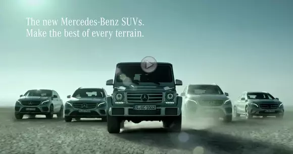 Mercedes-Benz își promovează gama de SUV-uri cu ajutorul celebrităților