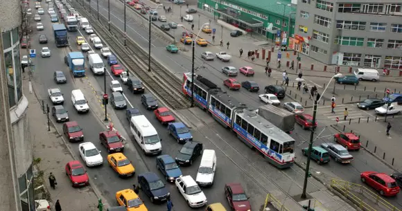 Circulație blocată în București din cauza protestului transportatorilor