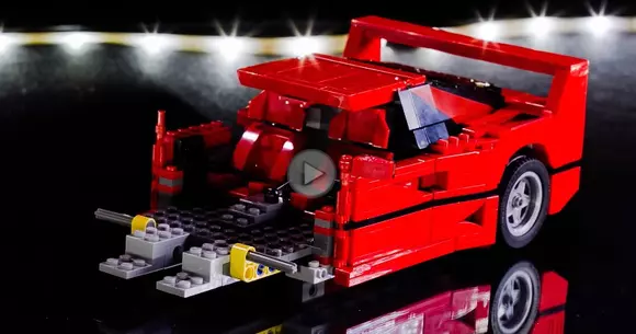 Time-lapse: Cum asamblezi un Ferrari F40 din Lego