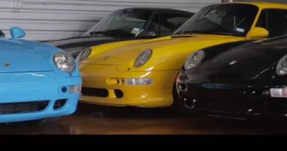 Un american are toate culorile de Porsche 911 | VIDEO