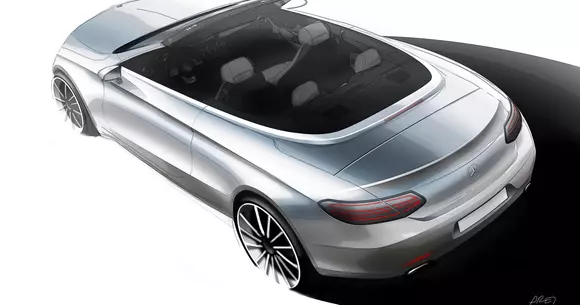 Mercedes-Benz Clasa C Cabrio - Prima schiță oficială