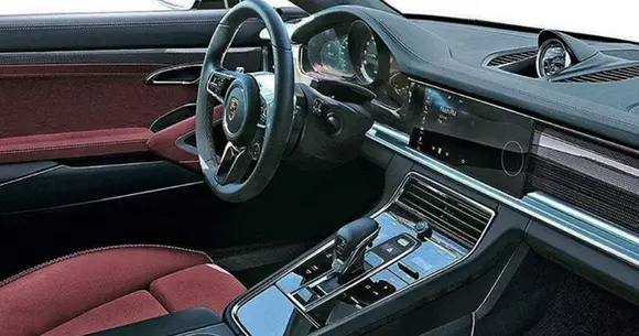 Foto: Prima fotografie neoficială cu interiorul viitorului Porsche Panamera