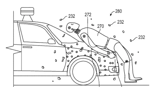 Google a patentat un sistem pe bază de adeziv pentru protecția pietonilor