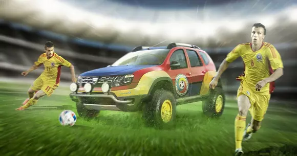 Euro 2016 - Mașinile naționalelor de la Euro, îmbrăcate în echipamentele de concurs