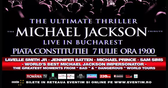 (P) THE ULTIMATE THRILLER – THE MICHAEL JACKSON TRIBUTE –  LIVE IN BUCHAREST