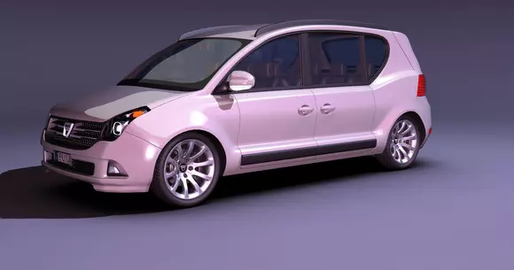 Dacia Multiplu, ipoteză de design pentru un monovolum