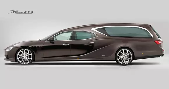 Maserati Ghibli a fost transformat în mașină funerară - Ultimul drum, cu stil