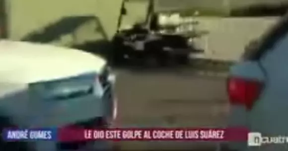 Nu l-au ținut frânele! Fotbalistul Andre Gomes a intrat cu mașina în cea a lui Luis Suarez | VIDEO
