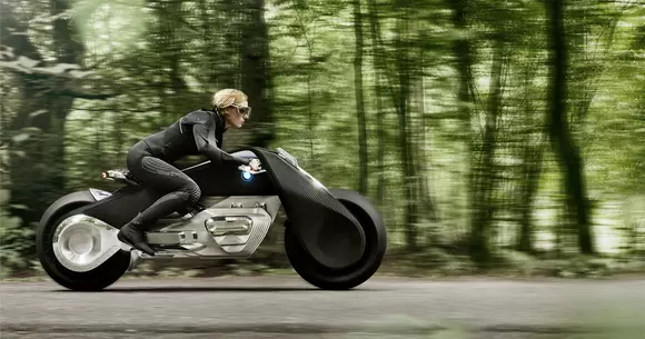 Un nou concept aniversar BMW Vision Next 100. O motocicletă electrică desprinsă din seria Batman