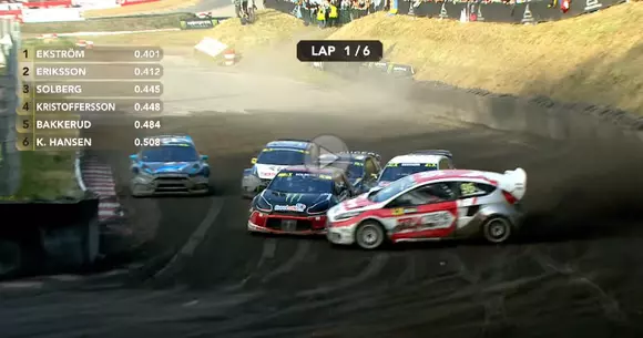 Kevin Eriksson ne demonstrează că rallycross-ul este extrem de palpitant