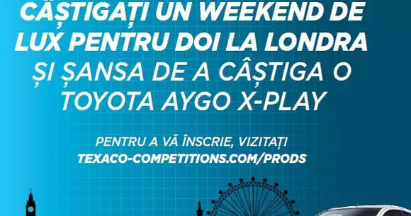 (P) Lansarea uleiului de motor Havoline ProDS îți aduce șanse de a câștiga o excursie VIP la Londra și o Toyota Aygo