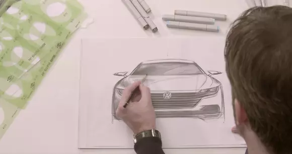 Volkswagen Arteon - Cum a fost schițat designul viitorului model german