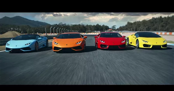 Lamborghini a publicat un sport de promovare pentru toată gama Huracan