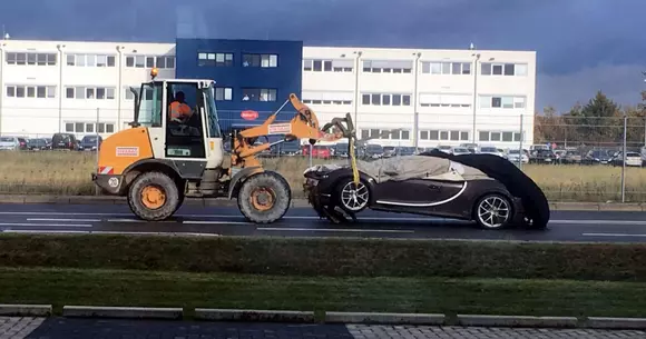 Bugatti Chiron - Primul accident în care a fost implicat hypercar-ul