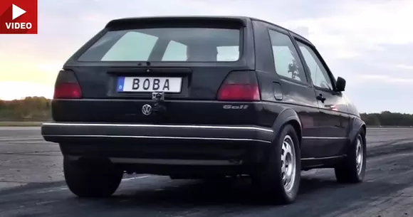 Mașina perfectă cu care să înjosești orice supercar: Volkswagen Golf 2 cu... 1233 CP!