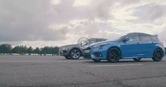 Ford Focus RS se duelează cu Bentley Bentayga